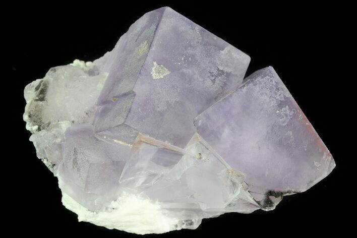 Lustrous Purple Cubic Fluorite Crystals - Morocco #80327